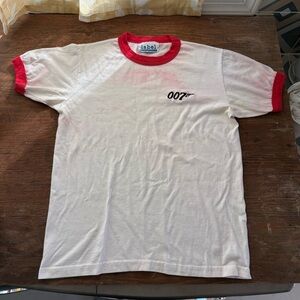 James Bond 007 White and Red Men's Tee